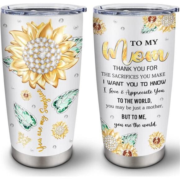 Gifts for Mom Tumblers 20oz from Daughter/Son, Mom Gifts Coffee Mug